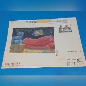 Eek the Cat Eex Men X-Men Parody Production Key Background Art - Original